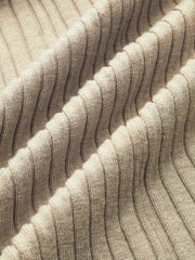 Wool Blend Ribbed Button Maxi Dress